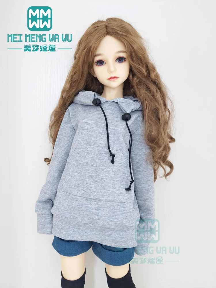 Одежда для кукол BJD 1/3 белая модная повседневная одежда + джинсовые шорты|Куклы| |
