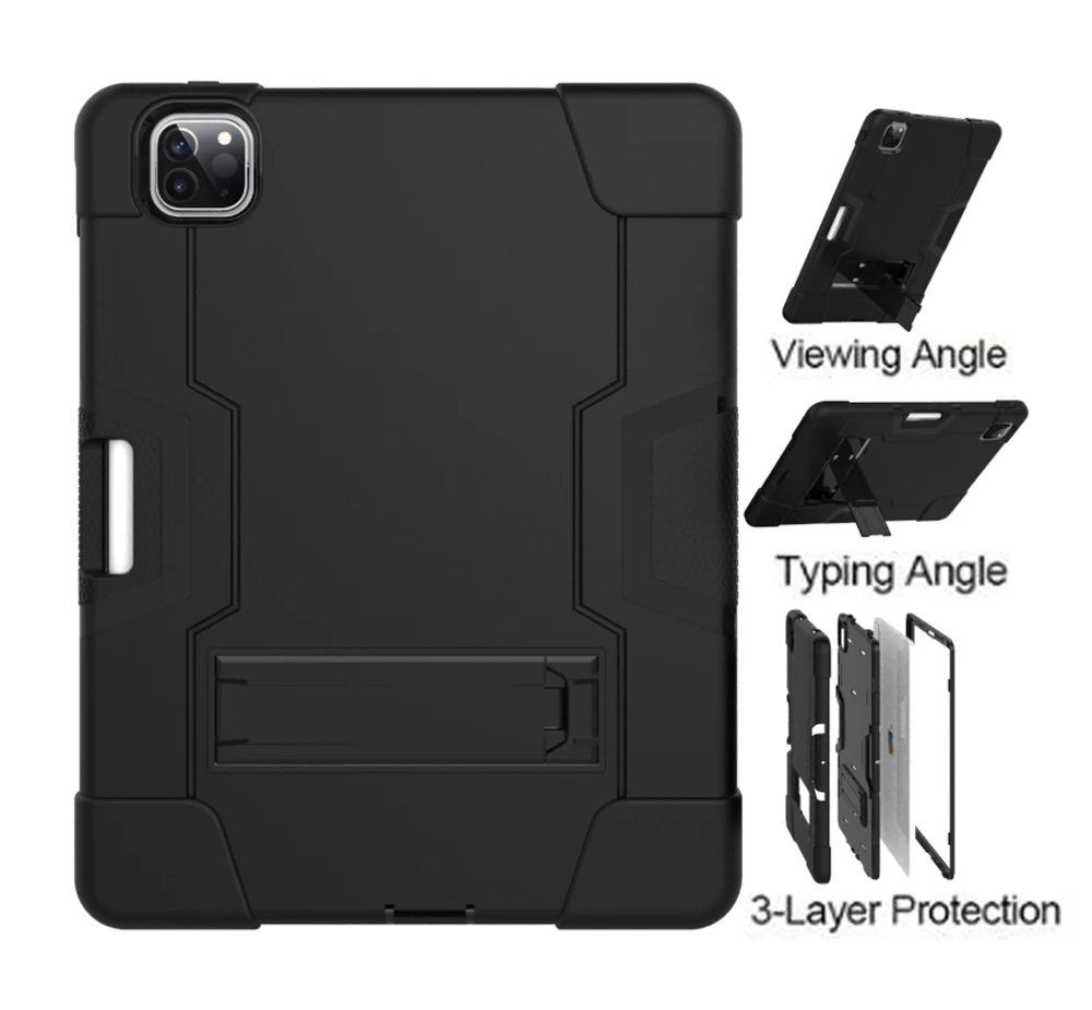Для Apple iPad Pro 12 9 2020 & 11 Air 4 10 Armor противоударный гибридный защитный чехол-подставка