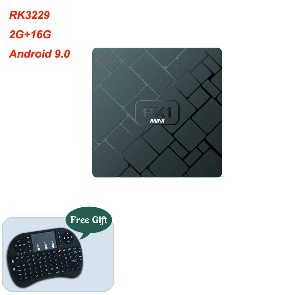 Недорогая Смарт ТВ приставка RK3229 с четырехъядерным процессором 4K 2 ГБ 16 Android 9 0