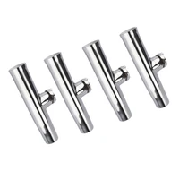 boat accessories 4 set of adjustable polished fishing rod holder stainless steel yacht fishing accessary 22mm 26mm