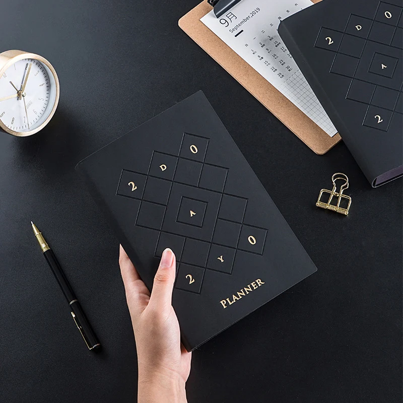 A5 блокнот-планировщик 2020 английский основной блокнот ежедневник Ежемесячный