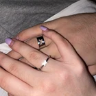 Винтажные обручальные кольца с бабочкой, регулируемые, кольца для мужчин и женщин