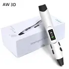 AW 3d-ручка для 3d-печати с поддержкой 1,75 мм филамента PLAABS с ЖК-экраном и контролем температуры, лучший рождественский подарок для детей.