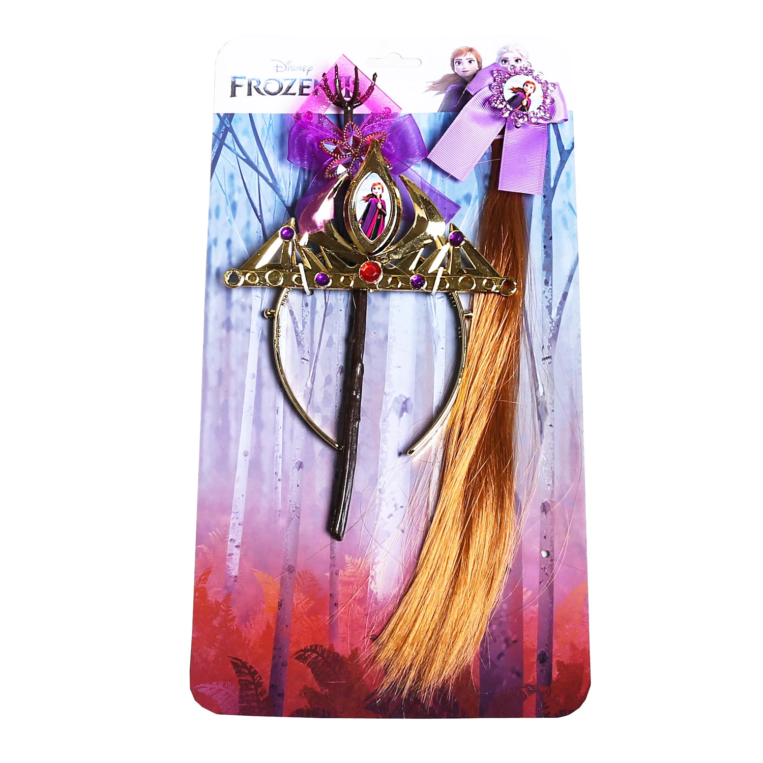 Детские аксессуары для волос Frozen 2 ободок принцессы Эльзы Анны и парик с короной