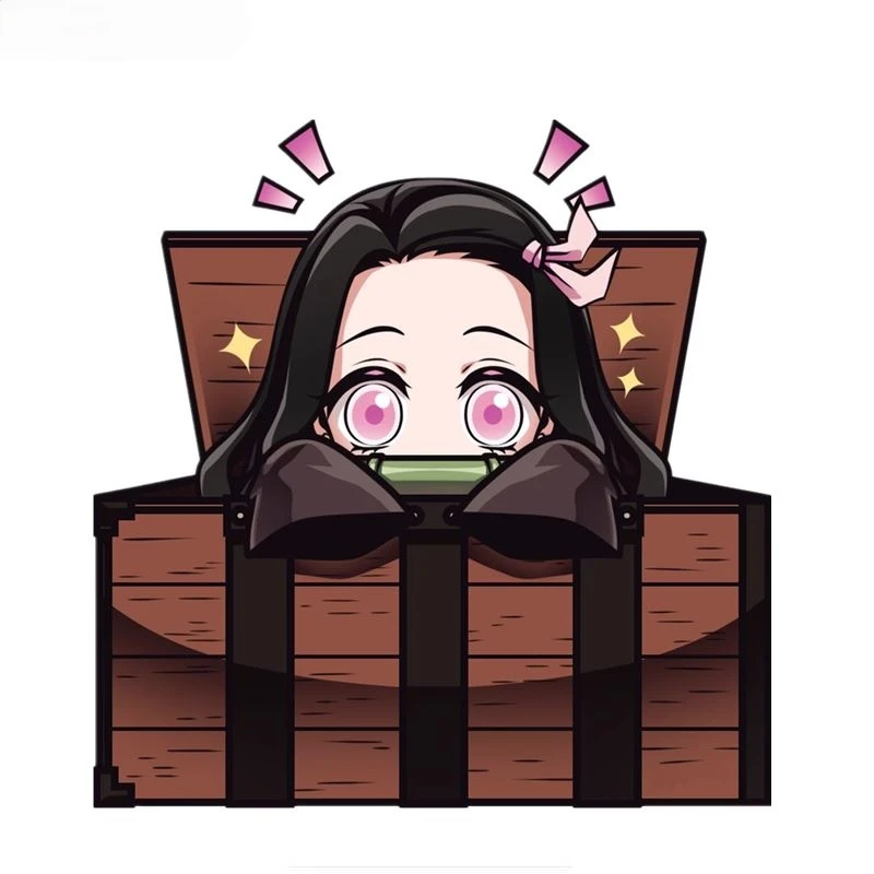 

Cute Cartoon 3D Demon Slayer NEZUKO KAMADO Stickers for Bumper Trunk Laptop Car Motorcycle Anime Decals KK12x12cm