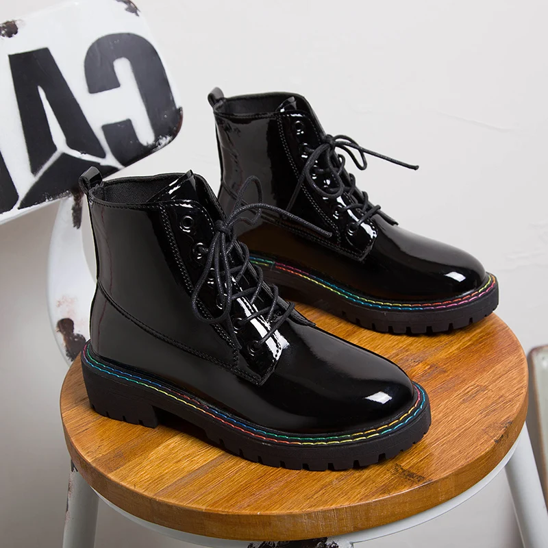 Женские ботинки коллекция 2019 года зимняя обувь женские зимние Martin из