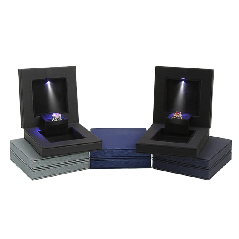 

Новый уникальный дизайн кольцо из искусственной кожи Ювелирные изделия Подарочная коробка обручальное ожерелье с подвеской чехол для хран...