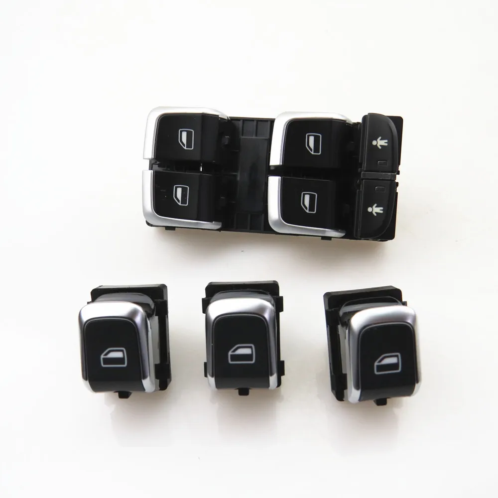 FHAWKEYEQ хром драйвер главный выключатель питания пассажира Стекло лифт для RSQ3 A6 S6 A7