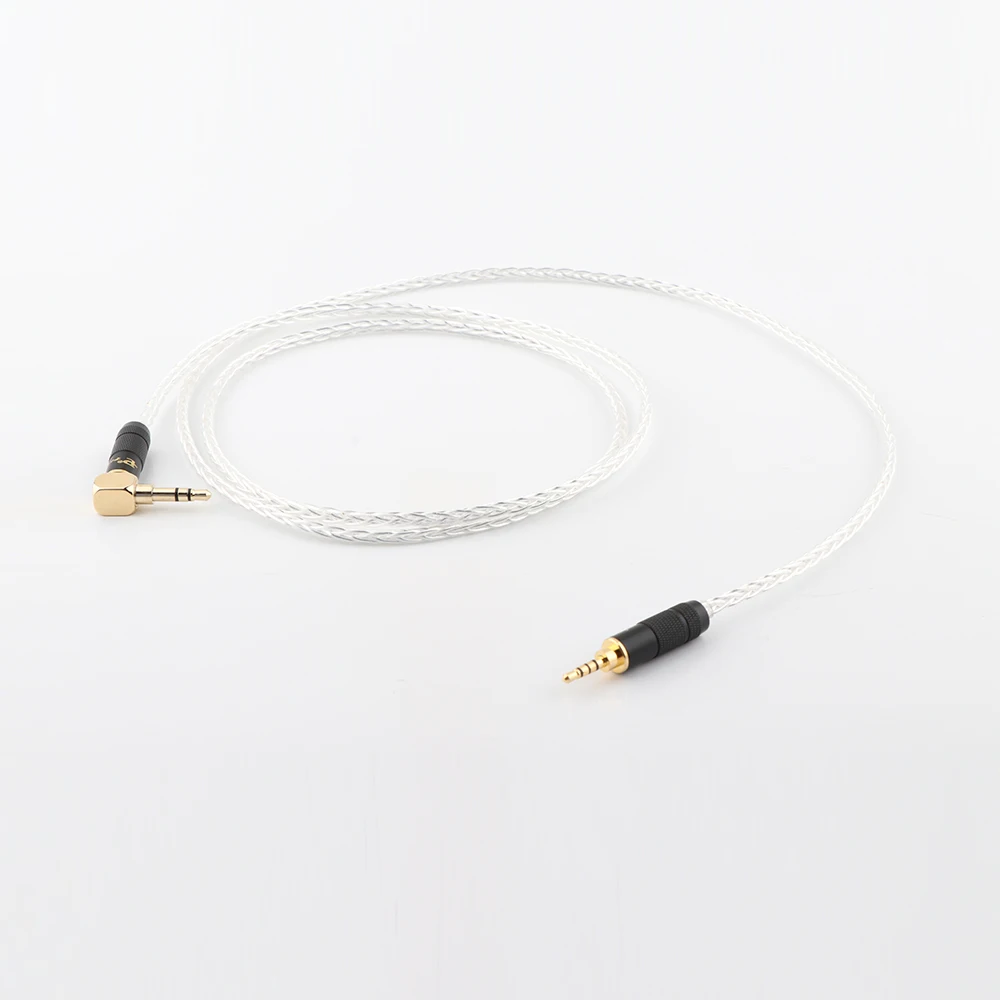 8 ядер посеребренный 3 5 мм до обновленный кабель для Philips shp9500 Fidelio X2 X1 MDR 1A AH