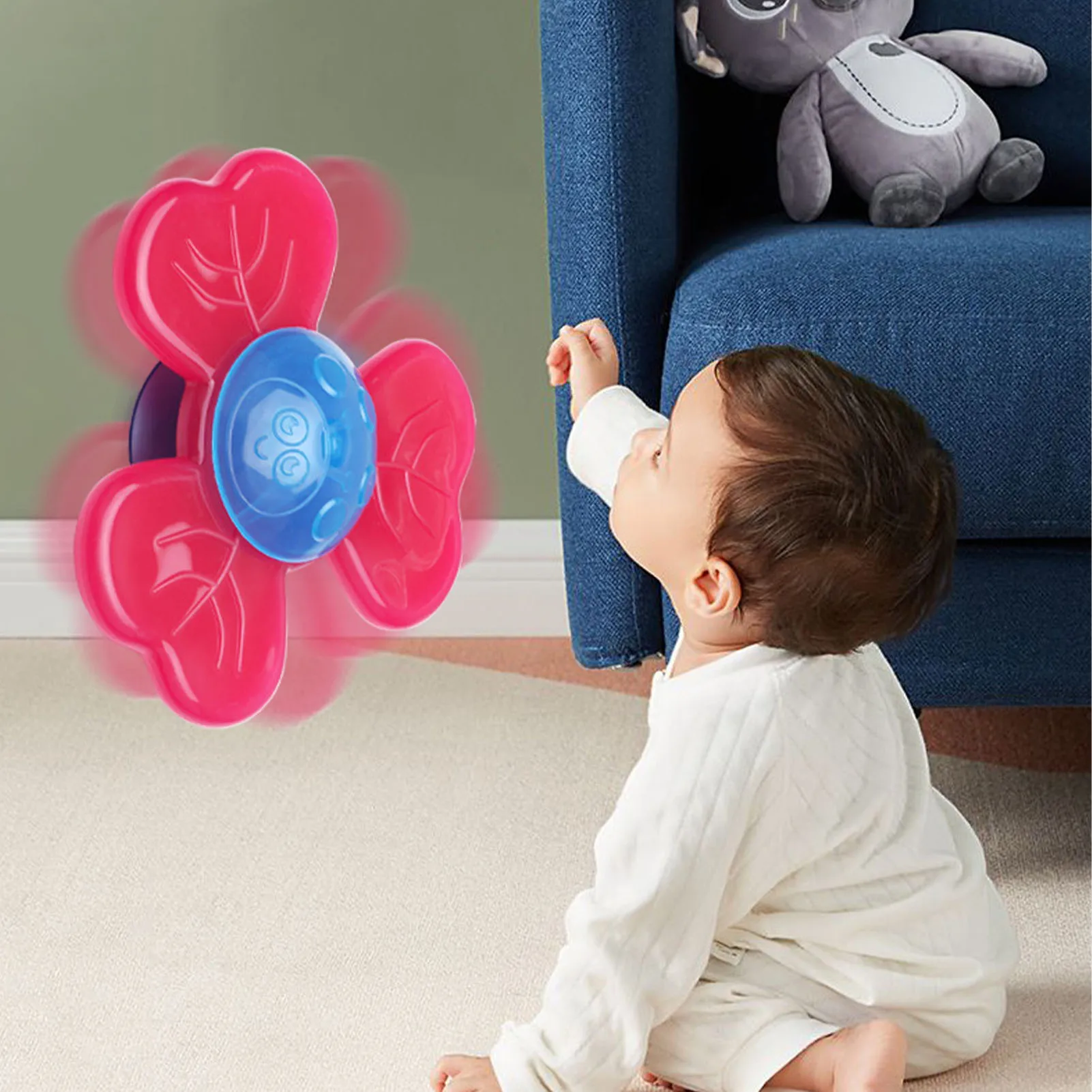 

Baby Fingers Hand Spinners Suction Cup Spinning Top Toy 3PCS/Set