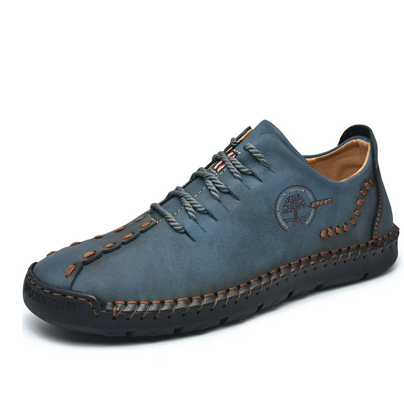 

Men's shoes new spring lace-up foreign trade casual shoes men's large-size handmade lace-up explosive leather shoes