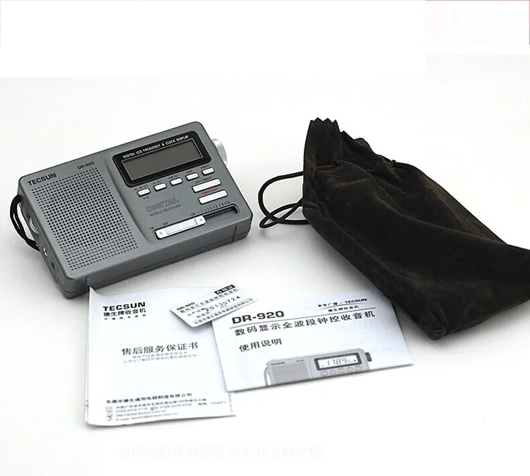 Радиоприемник TECSUN DR-920C с цифровым Fm-дисплеем многоканальный Портативный