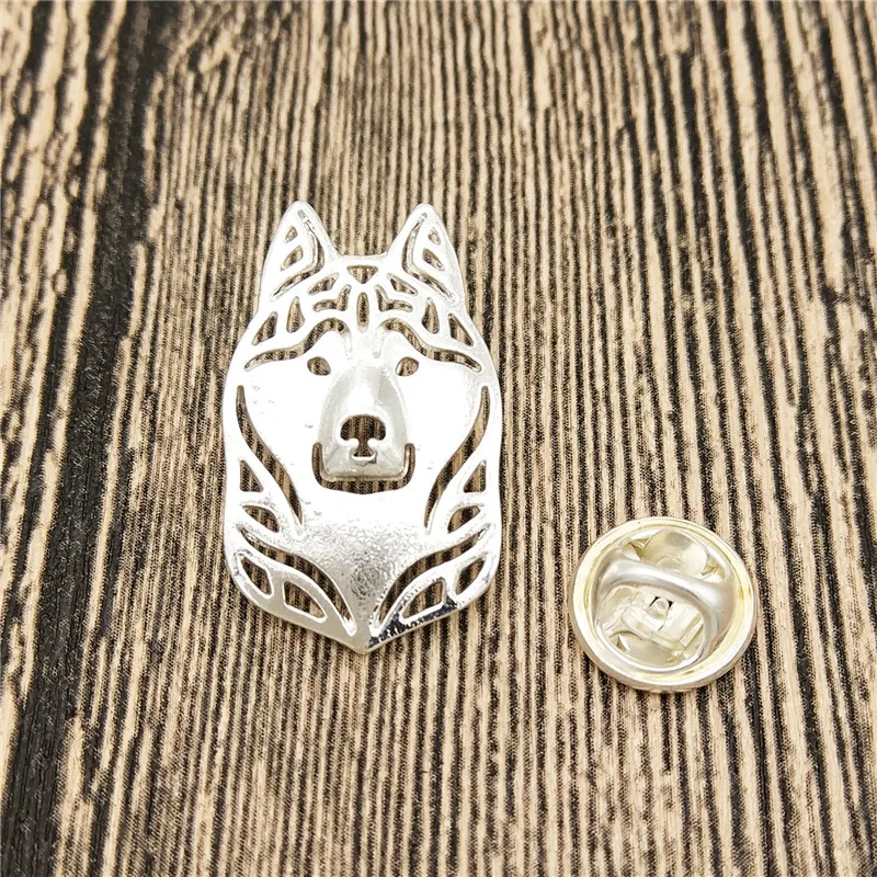 Модная мультяшная брошь в виде собаки Сибирский хаски булавки на воротник