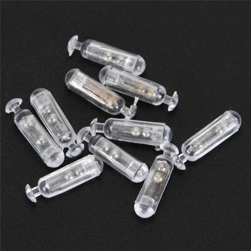 Новый комплект грузил-подшипников для рыбалки 10 шт. пластиковые бусины