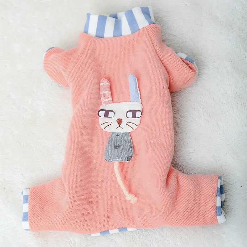 Одежда для кошек зимние теплые мягкие флисовые толстовки собак и комбинезон