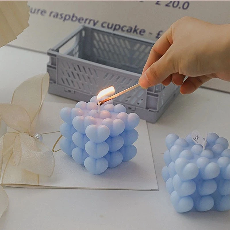 Силиконовая форма Волшебный куб для свечей сделай сам создания 3D сердца и мыла из