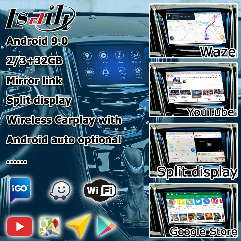 Интерфейс Android / carplay для Cadillac ATS XTS CTS XT5 2014 видеоинтерфейс GPS навигации система mylink