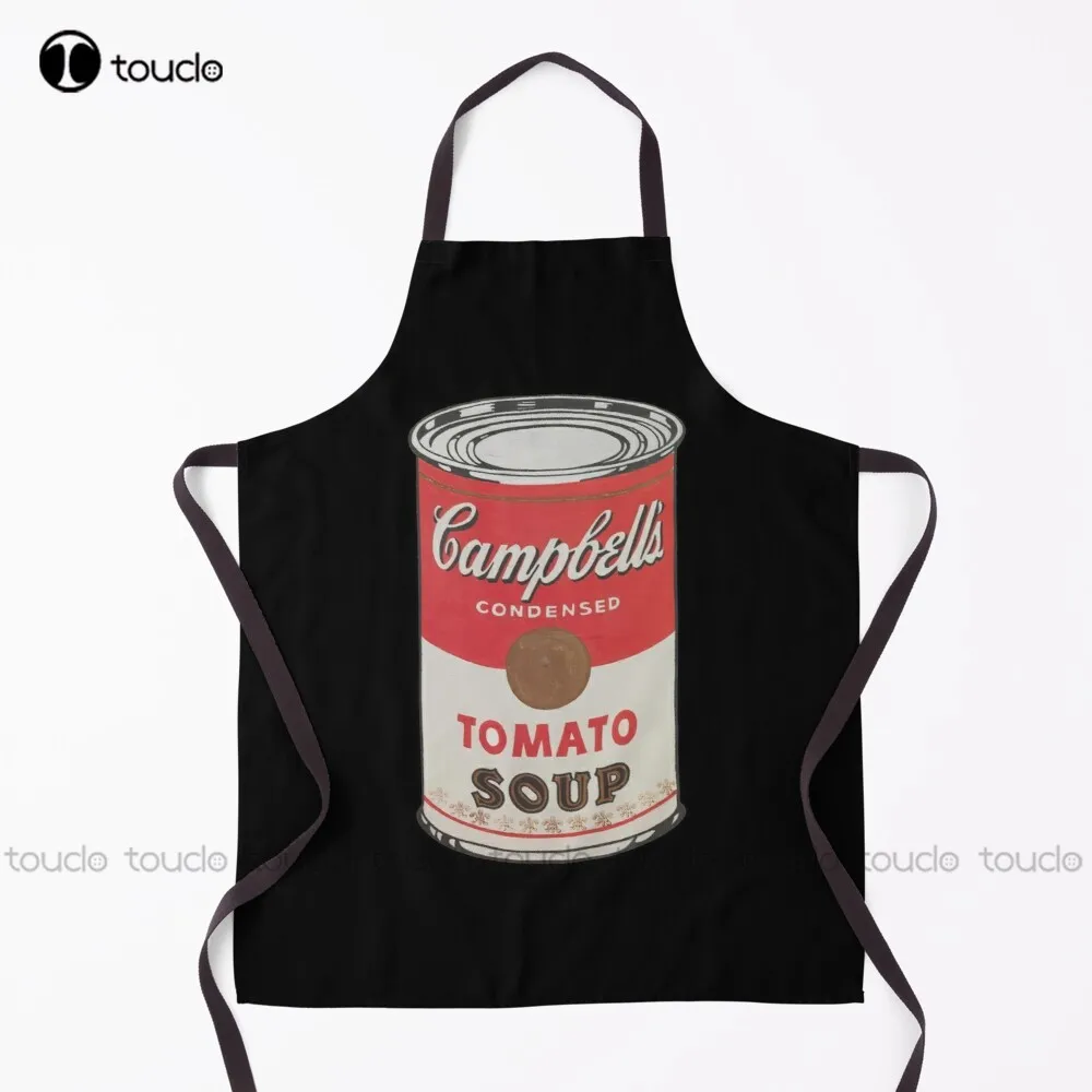 New Tomato Soup Can Condensed Campbells Andy Warhol Pop Art Work Apron Garden Kitchen Customized Unisex Adult Apron