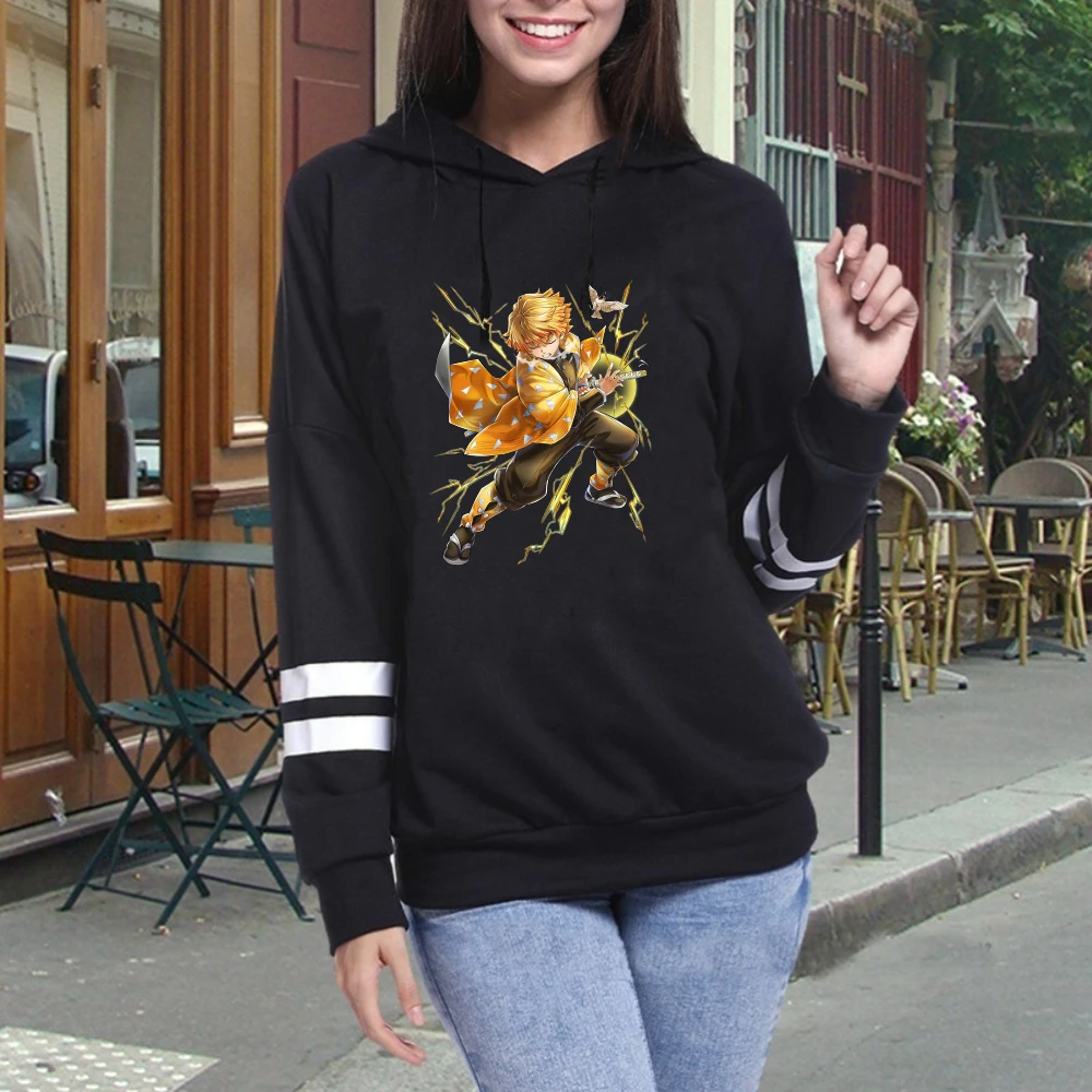 

Hot Anime Demon Slayer Zenitsu Hoodie Fashion Casual Print Unisex