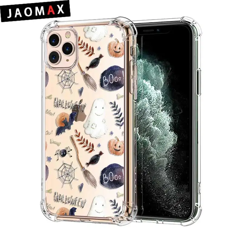 Мягкий ударопрочный чехол Jaomax из ТПУ для телефона на Хэллоуин iPhone 11 Pro MAX 6 7 8 Plus Xs 5S