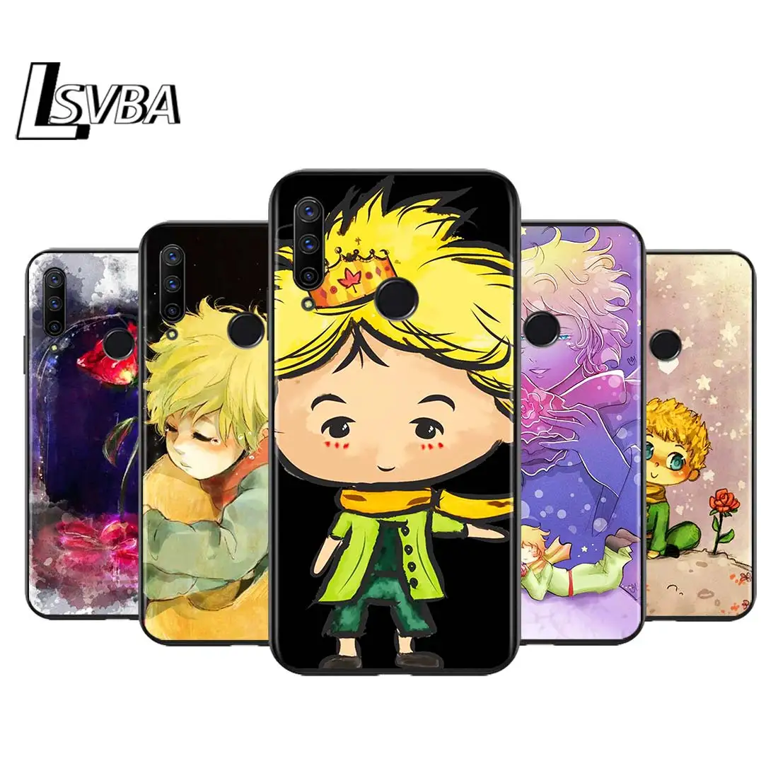 

Cute Little Prince for Huawei Honor 30 20S 20 10i 9S 9A 9C 9X 8X 10 9 Lite 8A 7C 7A Pro Phone Case Black Cover