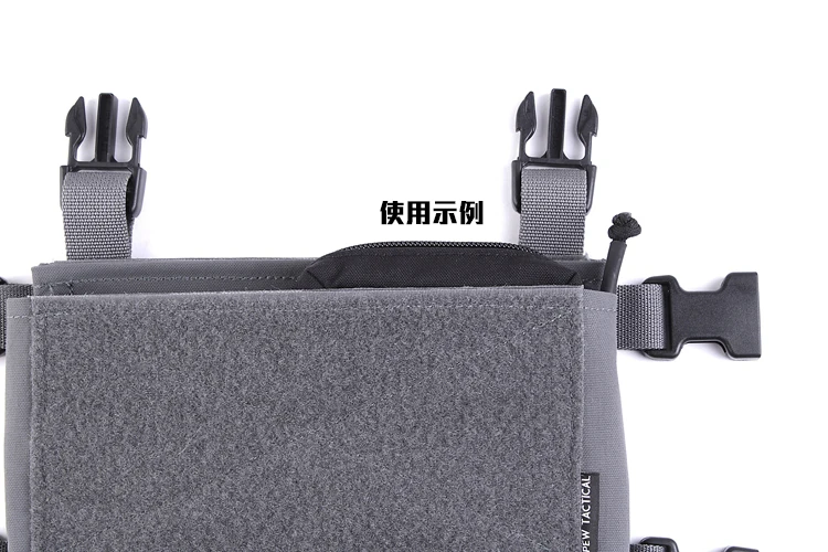 MK3 MK4 Tactical Chest Hanging Mini Zipper Cover Half Long Zipper Cover Tactical Vest Tool Bag