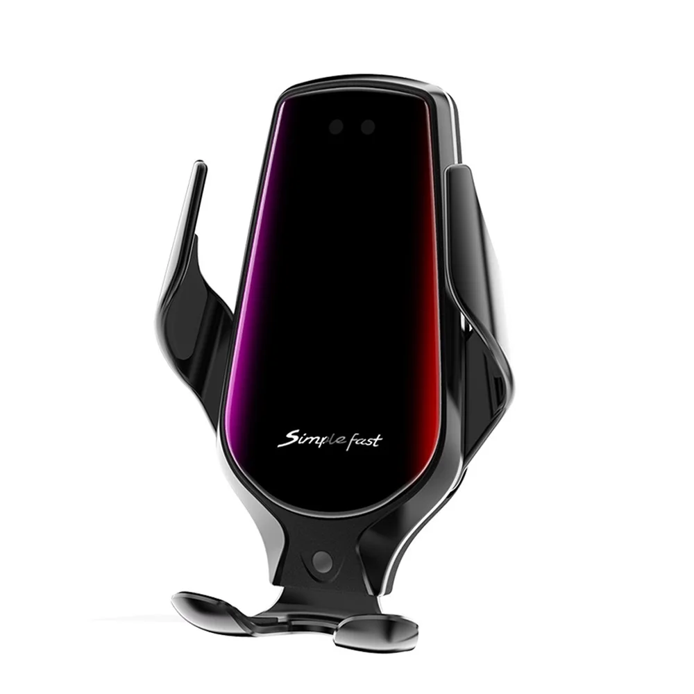 

10W Car Wireless Charger Automatic Clamping Infrared Induction Qi Wireless Charger Car Phone Holder Car Charger For Phone R3