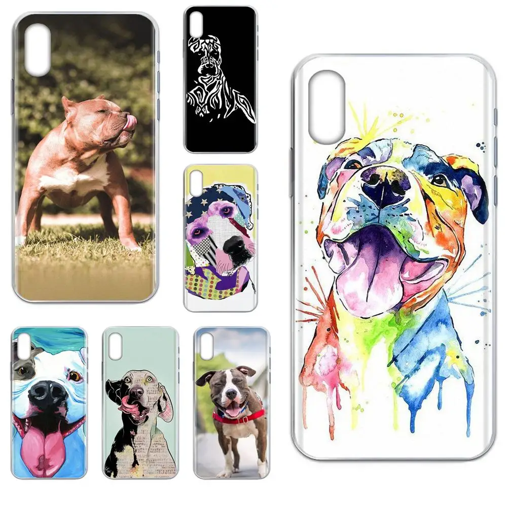 Pastel щенок питбуль собаки узор животное для Galaxy J1 J2 J3 J330 J4 J5 J6 J7 J730 J8 2015 2016 2017 2018 mini Pro