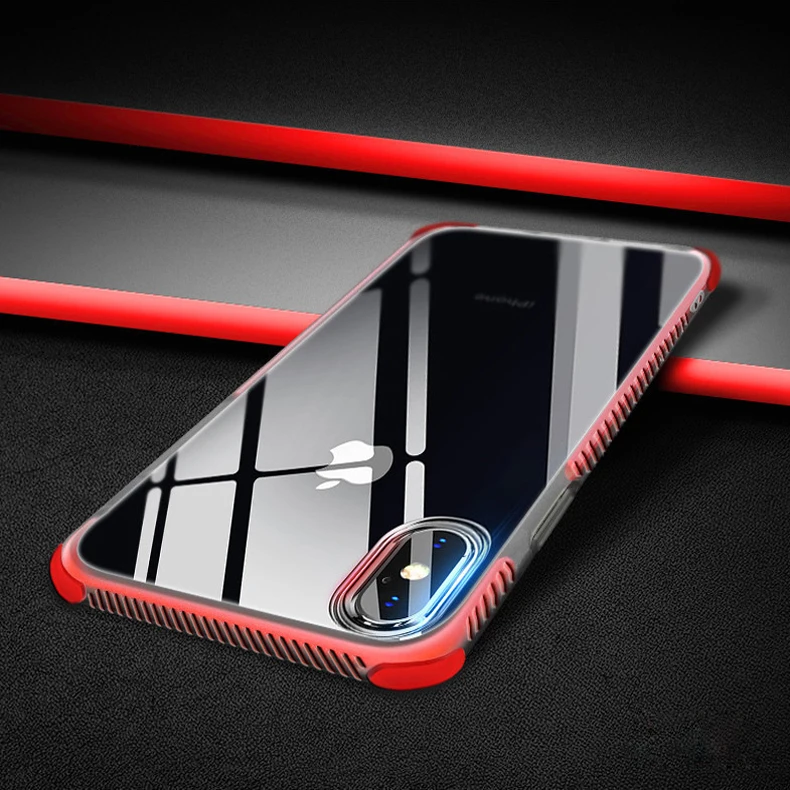 Прозрачный мягкий силиконовый чехол для iPhone X 7 6 S Plus ударопрочный 6S iphone6plus iphone7plus |