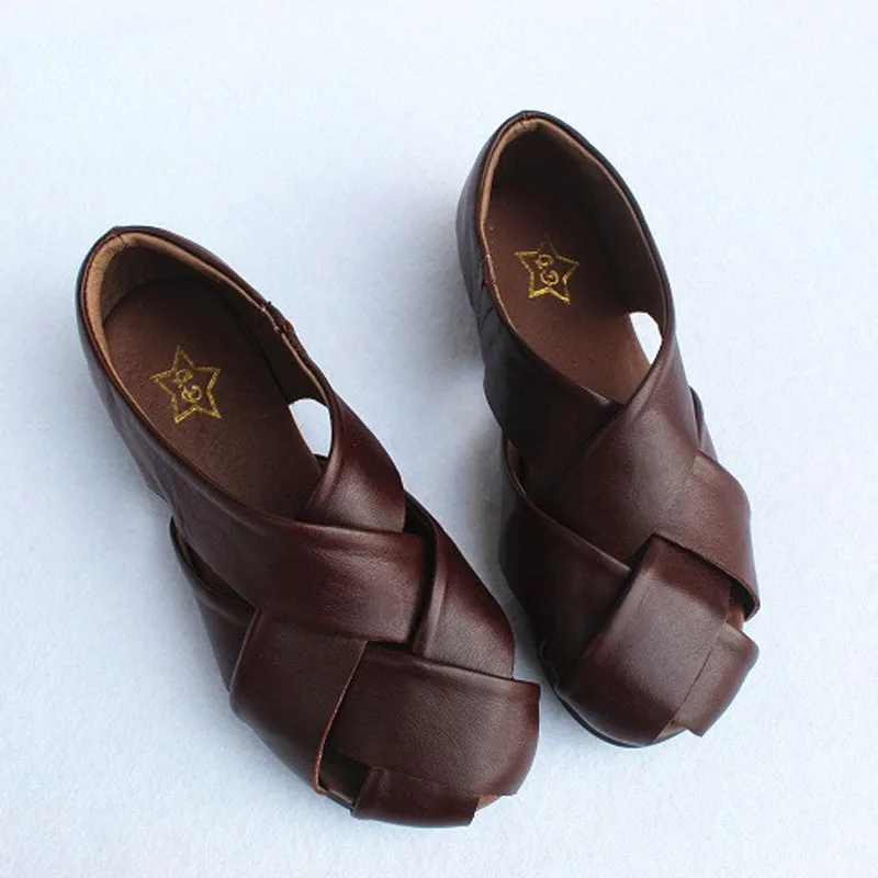 Женские туфли без шнуровки на плоской подошве с открытым носком летняя женская