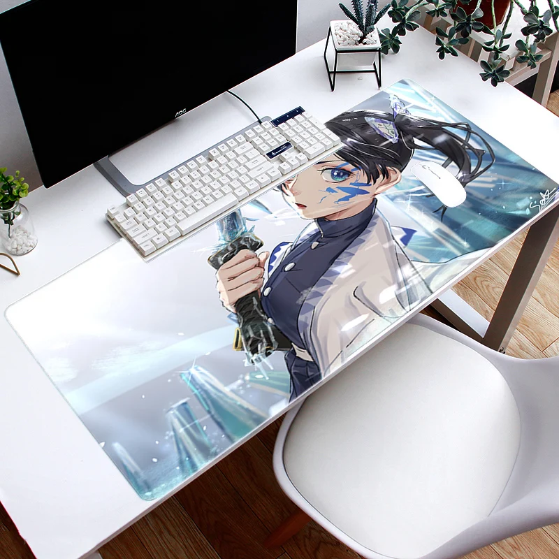 

Large mouse pad Gaming Mouse mat Anti-slip Rubber mice pad PC Computer Gamer Mousepad Desk Mat Stitched Edge Kimetsu No Yaiba