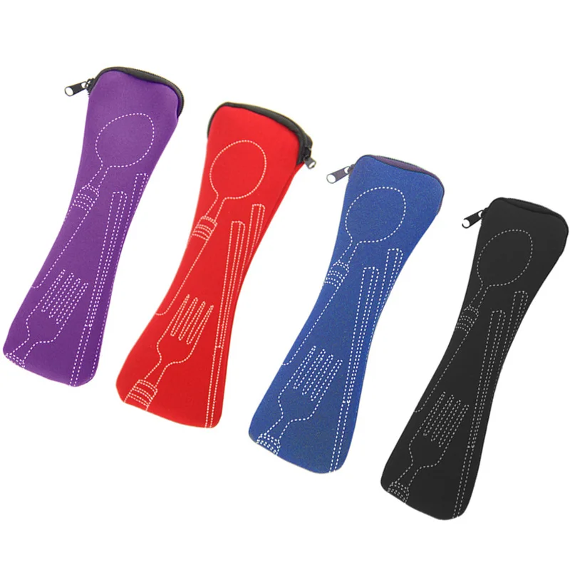 Переносная коробка для посуды столовые приборы дорожный мешочек столовых