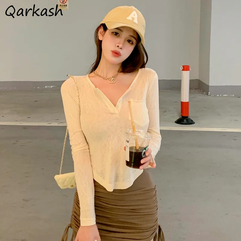 Футболка женская прозрачная пикантный дизайн Солнцезащитный уличный Топ в стиле