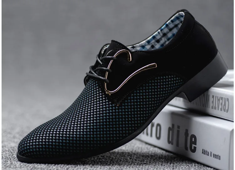 

New Fashion Spring Autumn Men Casual Shoes Breathable Lace-Up Men Flats Shoes Wear Comfortable Male Dress Shoes BigSize