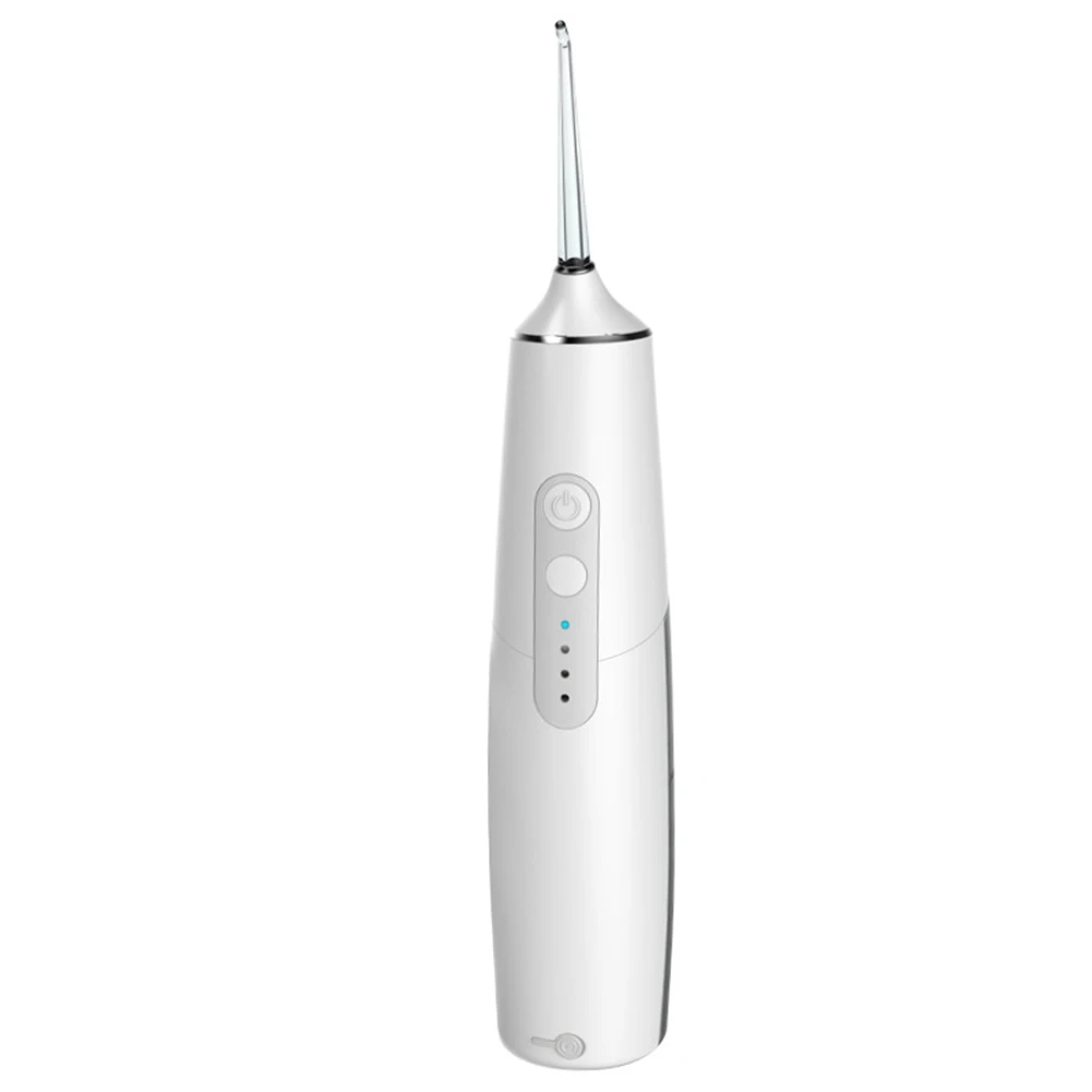 

Ergonomic Teeth Washing Cleaning Device Water Pulse Flosser Dental Jet Teeth Cleaner 5W USB Charging 195ml Oral Irrigator