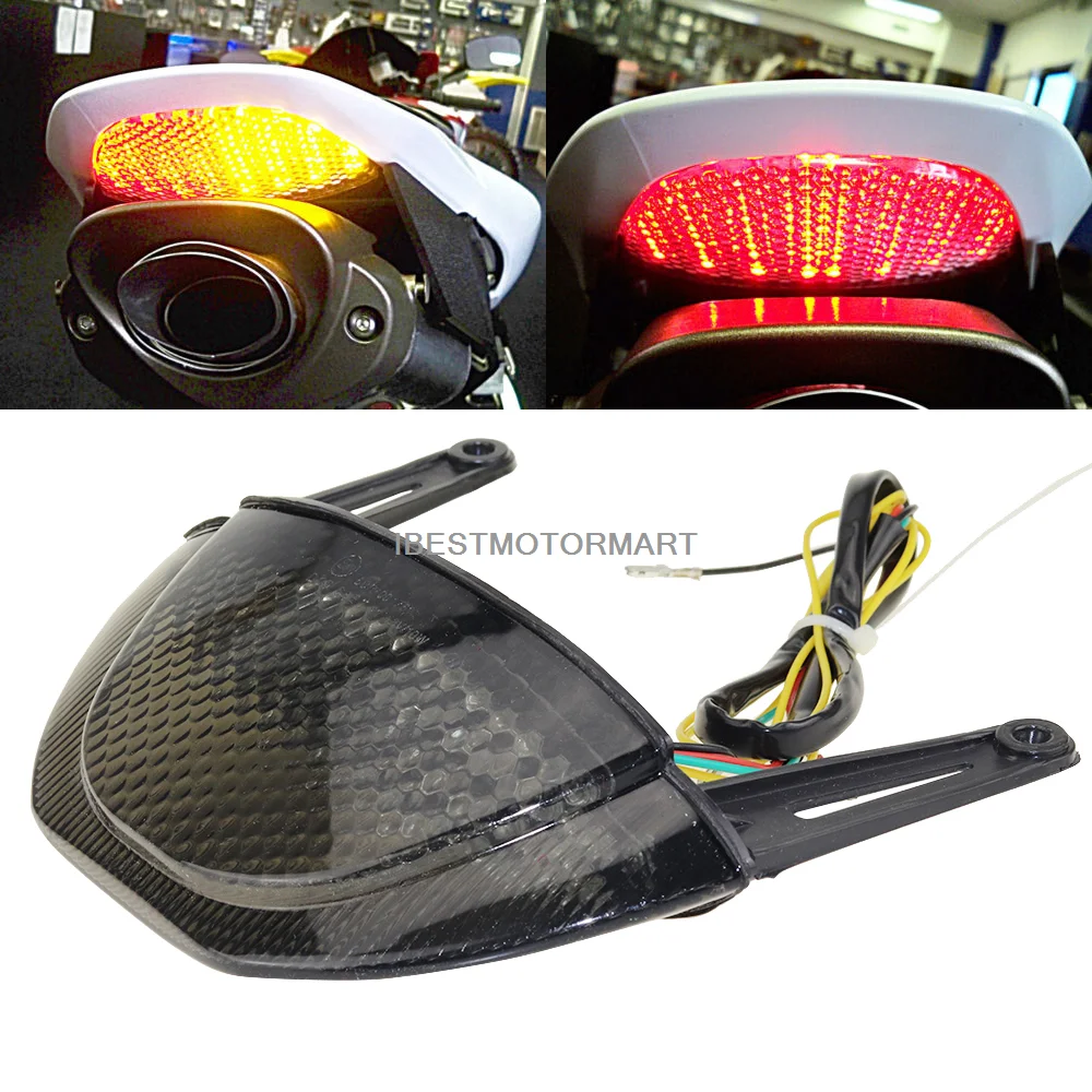 Для Honda CBR600RR CBR 600 RR 2007 2008 2009 2010 2011 2012 дымчатый чистый задний фонарь стоп сигналы