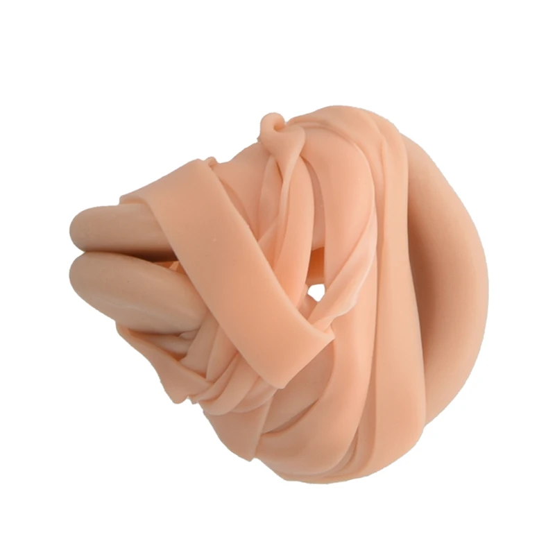 

Beige Elastic Rubber String Nose Clip Protector for Swimming