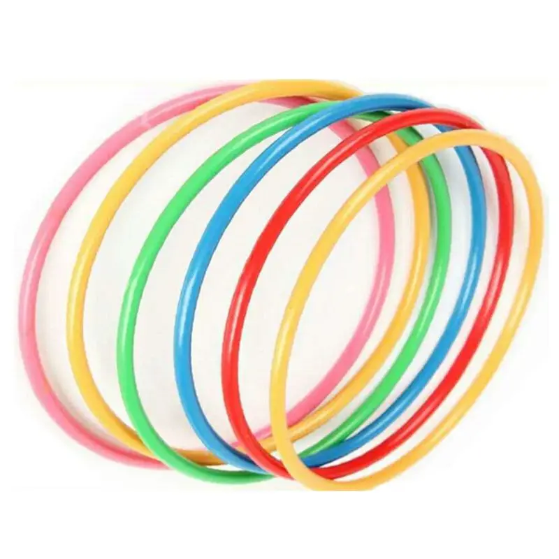 10 шт Пластиковые многоцветные кольца для бросок цель игры дети развивающая