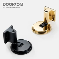 dooroom zinc alloy door stops heavy duty invisiable punch free door holder non magnetic door stopper catch