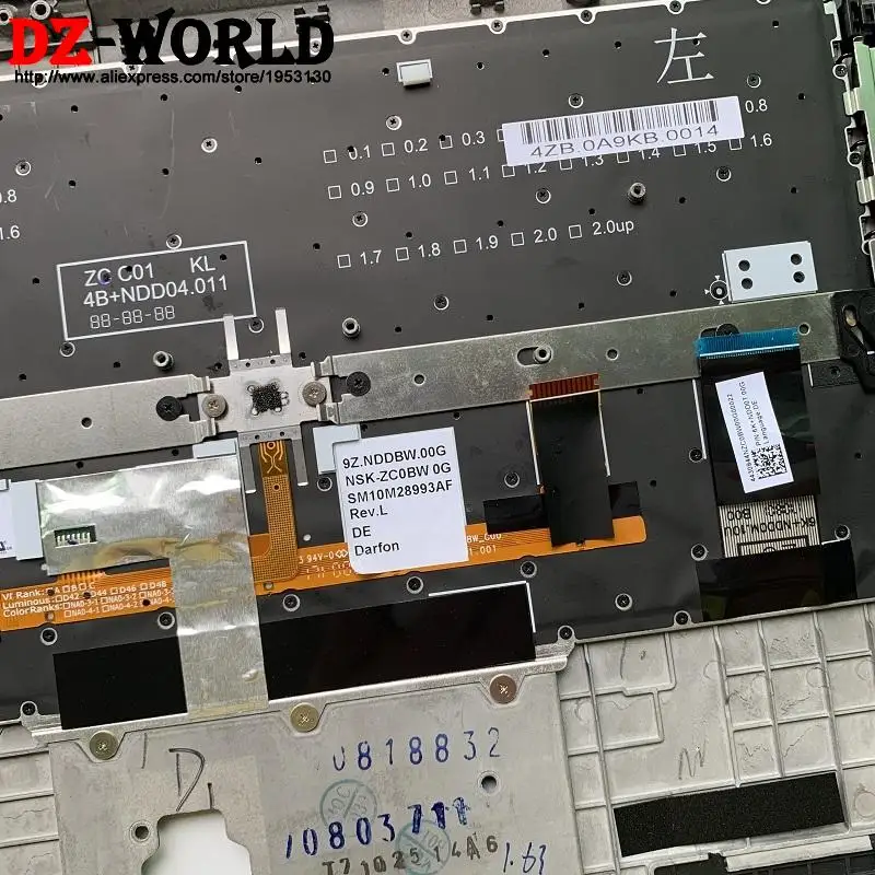 Новинка оригинальный корпус верхний C подставка для рук с немецкой клавиатурой