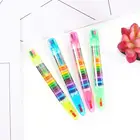 Цветной карандаш для школьников, разноцветный карандаш для рисования, подарок для детей, школьные канцелярские принадлежности N3F8