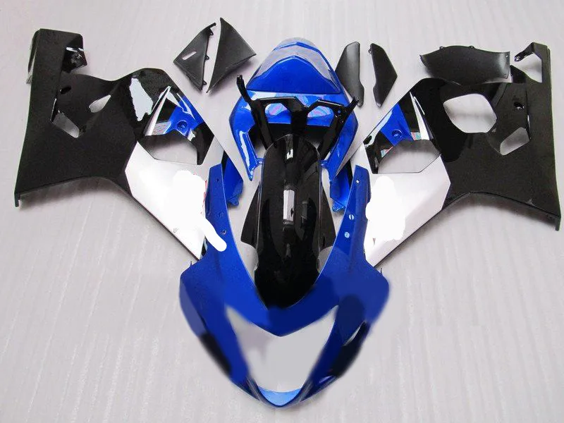 Набор обтекателей ABS для GSXR600 750 04 05 GSXR750 GSX R600 K4 2004 2005 белые черно голубые