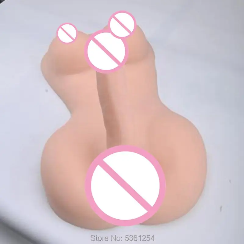 Реалистичный фаллоимитатор торс транссексуал пары мастурбатор большой пенис