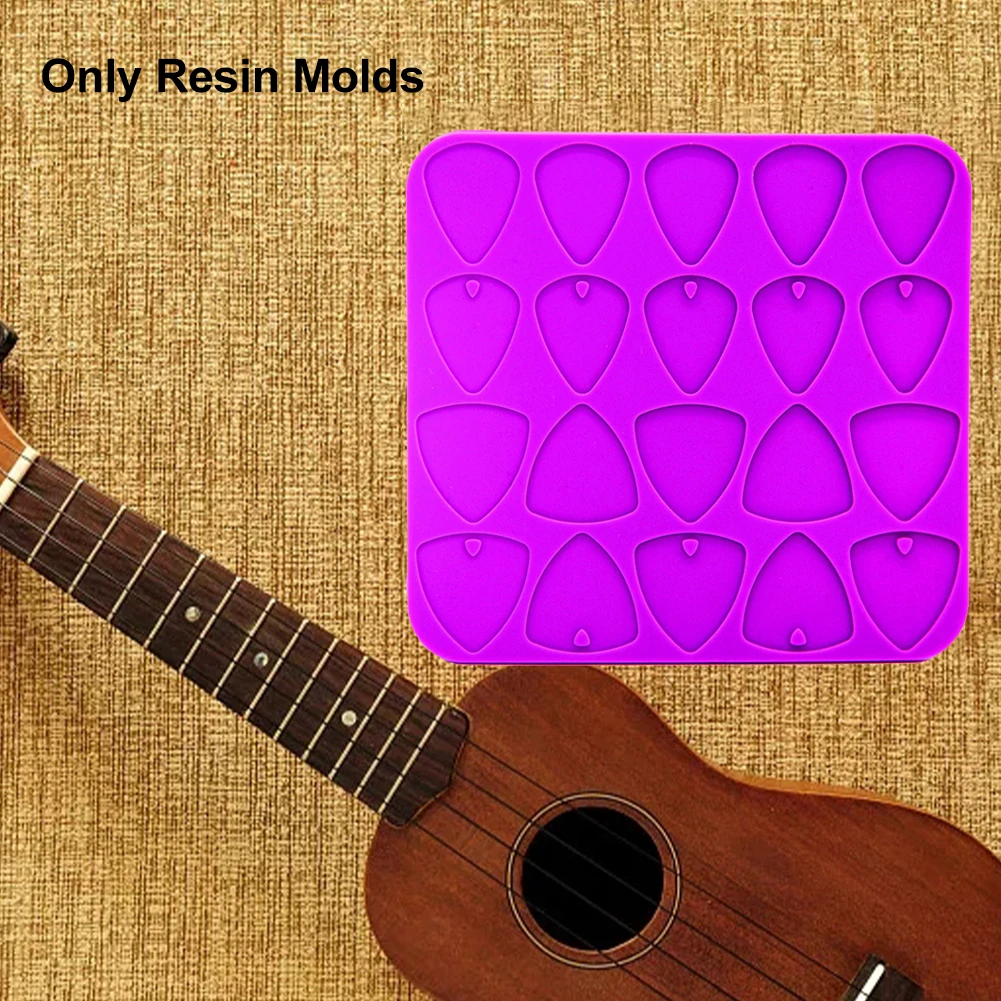

Portable Home Guitar Pick Art Easy Clean Hand Tools Resin Mold Reusable Plectrums DIY Crafts Professional Non Stick Accessories