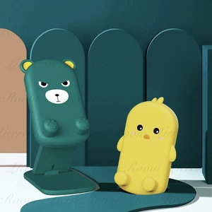 lierreroom chicken folding phone stand telescopic cartoon new desktop stand lazy home mini portable stent iphone 12 ipad pro free global shipping