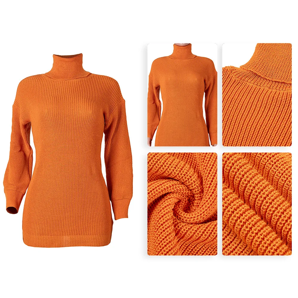 

ZKYZWX Aesthetic Loose Oversized Long Sleeve Sweater Mini Dress Turtleneck Winter Clothes Women Lounge Wear Birthday Outfits