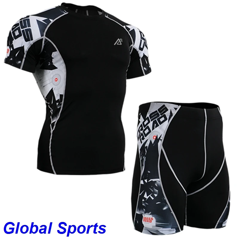 Велосипедный комплект мужские компрессионные облегающие колготки шорты