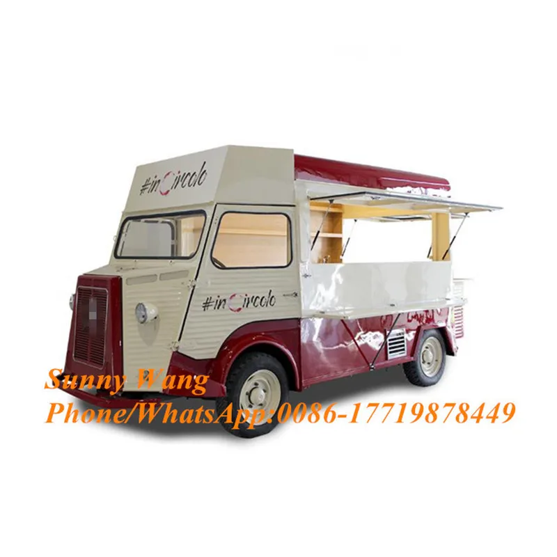 

4.9M Food Truck Mobile Kitchen Outdoor Trailer Electric Vehicle Coffee Bar Beverage Shop Hot Dog Food Cart for Sale Free Ship