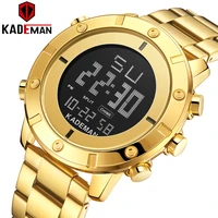 led sport men watches classic top quality movement digital watch kademan luxury brand wristwatch 3atm full steel casual military