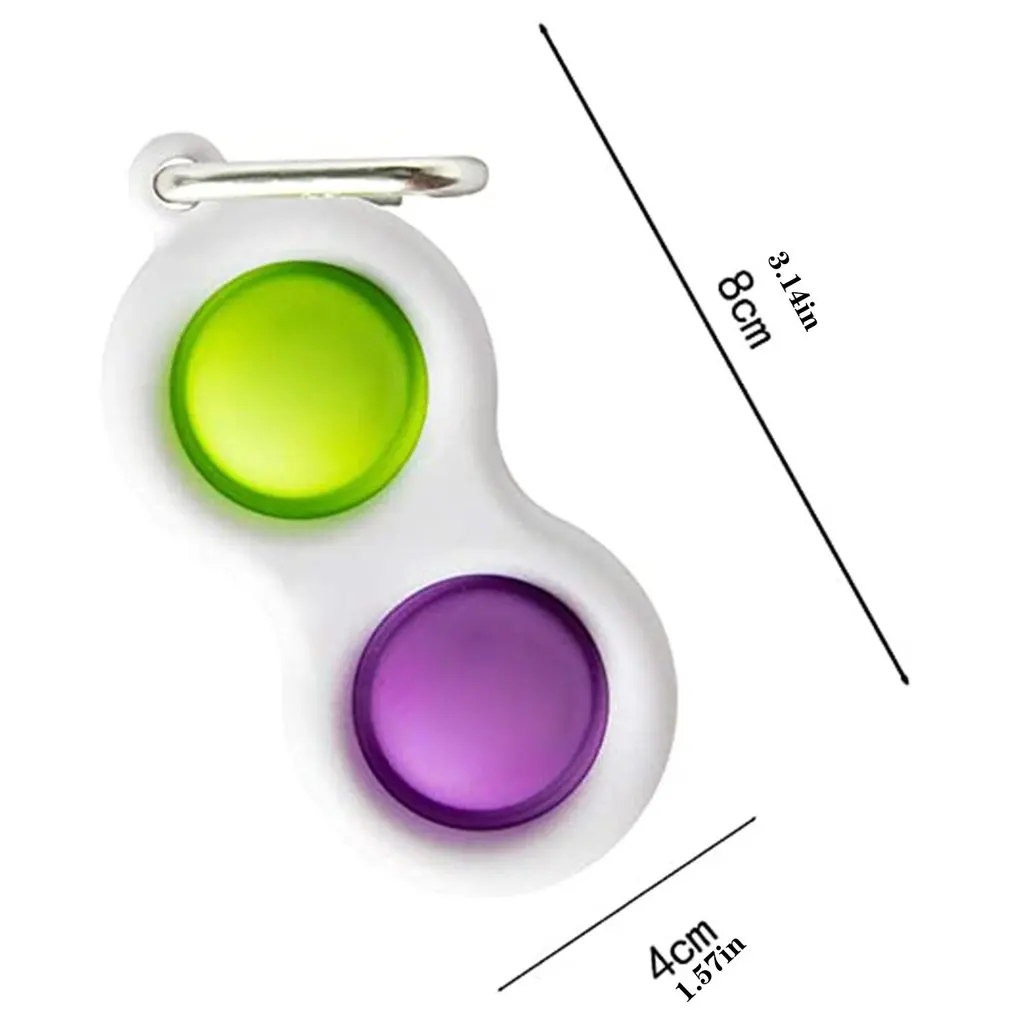 

Stress Relief Sensory Hand Toy Silicone Flipping Smile Board Toy Music Keychain Decompression Toy For Kids Adults